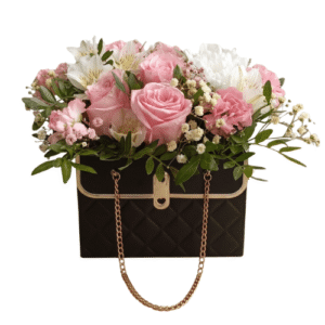 Cartera Luxury Rosas Pink