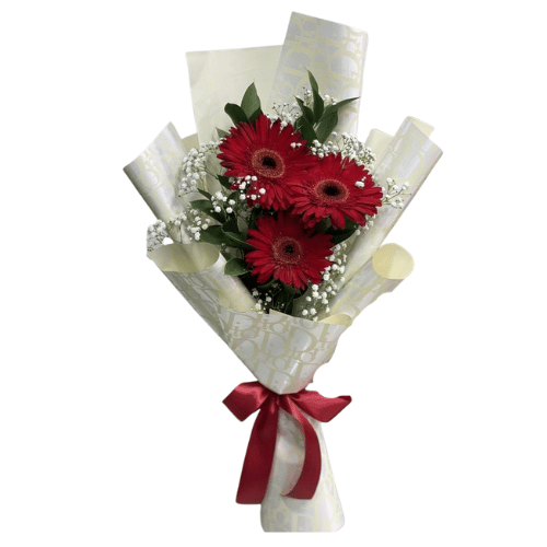 Bouquet Gerberas Red Classic