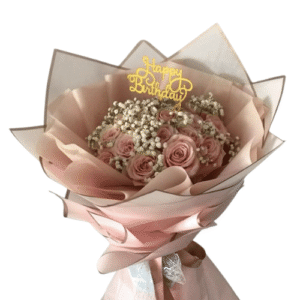 Bouquet Birthday Pink Deluxe