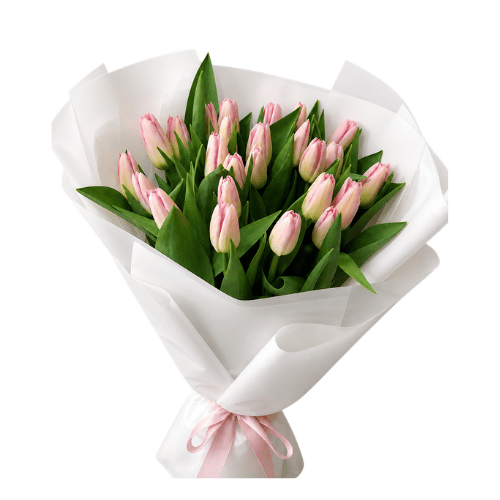 Ramo Tulipanes Rosa Suave