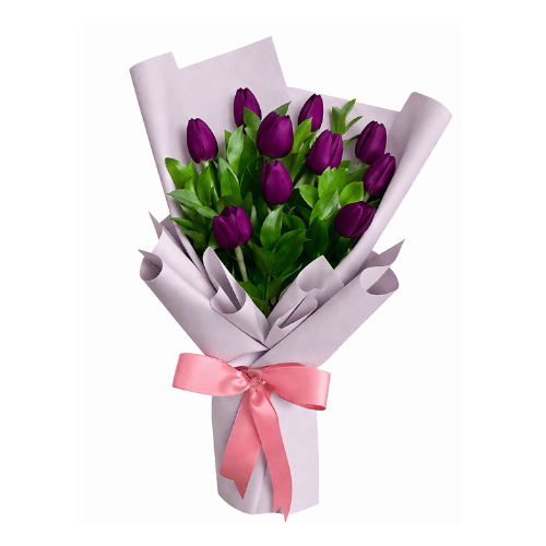 Ramo Tulipanes Violet Elegance