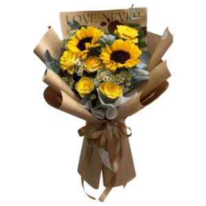 Ramo Girasoles & Rosas Amarillas Premium