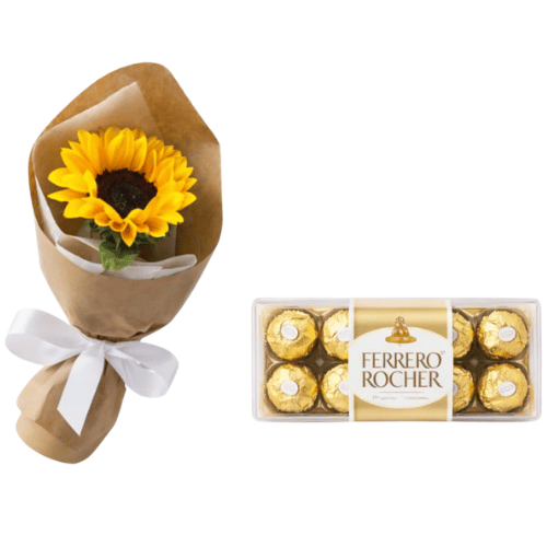 Detalle Girasol con Chocolates