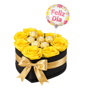 Caja Corazón Rosas