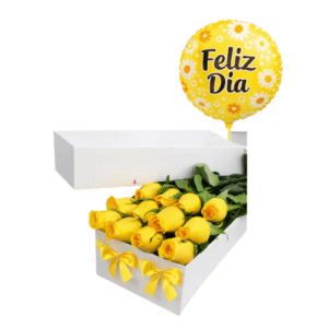 Caja Sorpresa de Rosas Amarillas