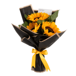 Elegante Ramo de 3 Girasoles