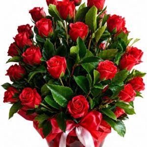 PECERA GRANDE CON ROSAS DE JABON