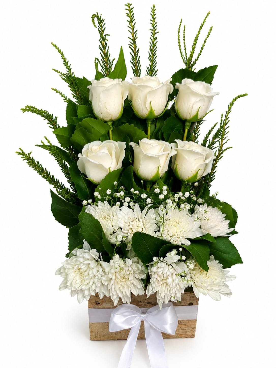 ESCALERA DE CONDOLENCIA DE ROSAS DE JABON