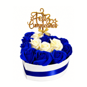 Box de corazón azul
