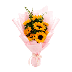 Ramo de Girasoles con Eucalipto