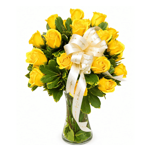 Florero amarillo