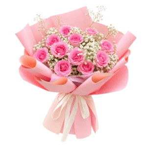 Ramo de rosas rosadas
