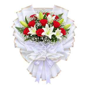 Ramo de liliums con rosas
